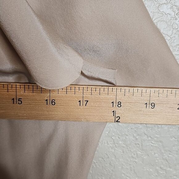 Frock By Tracy Reese Small 100% Silk Beige and Black Scalloped Trim  Dress - Picture 8 of 8